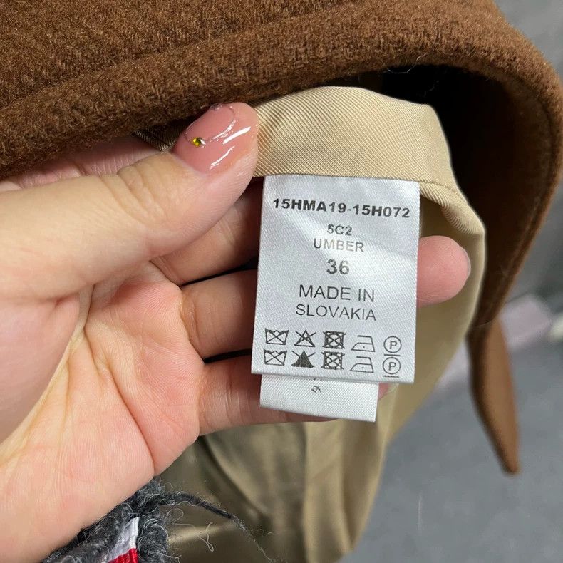 Chloe Brown Wool Double Breasted Coat for Women Size US S / EU 44-46 / 1 - 4 Thumbnail