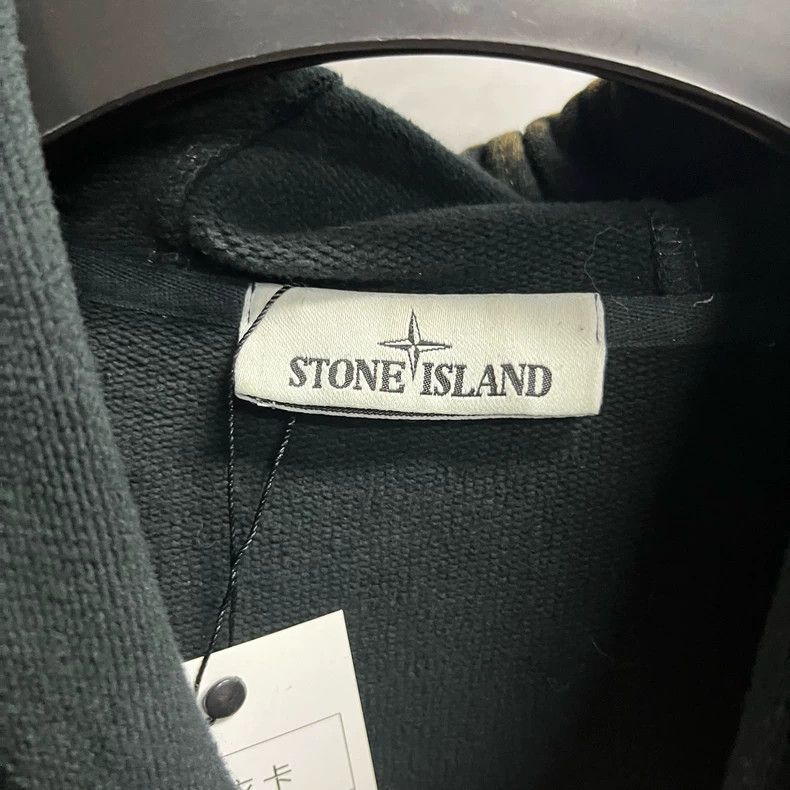 Stone Island Black Stone Island Hoodie with Bleach Effect Size US XXL / EU 58 / 5 - 2 Thumbnail