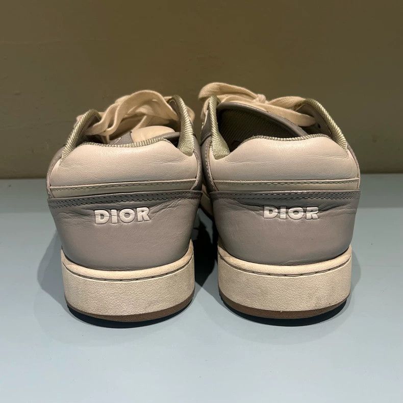 Dior Dior Low-Top Logo Print Sneakers in Gray-White Size US 7 / EU 40 - 4 Thumbnail