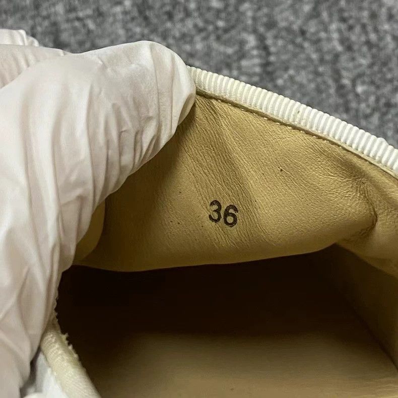 Christian Louboutin Christian Louboutin White Leather Slip-On Shoes Size US 6 / EU 39 - 6 Thumbnail