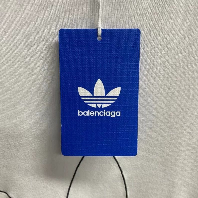 Balenciaga Balenciaga Adidas White Logo Short Sleeve Shirt Size US M / EU 48-50 / 2 - 4 Thumbnail