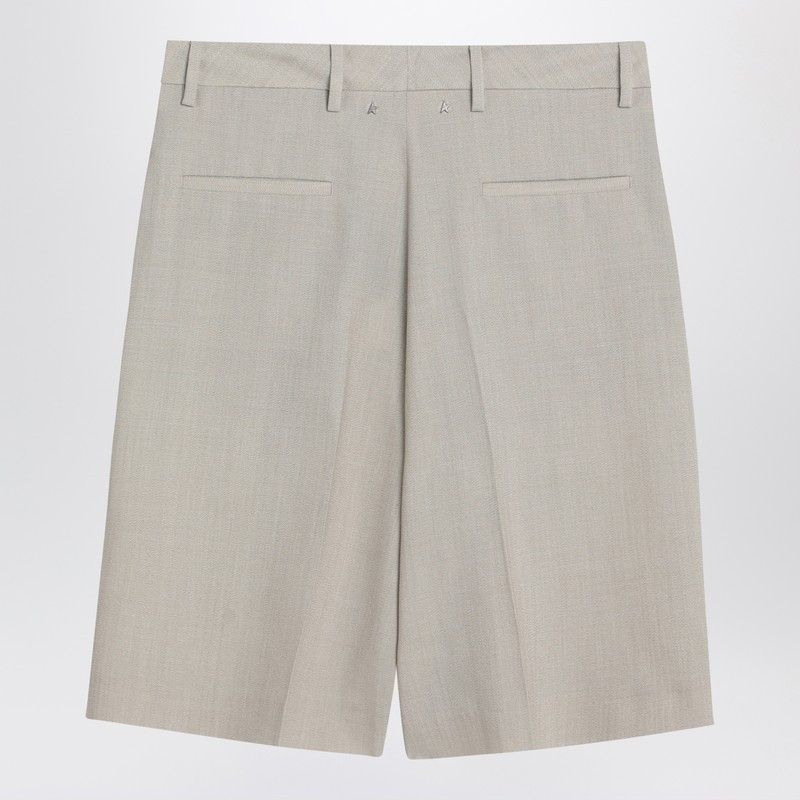 Golden Goose Golden Goose Beige Melange Wool-Blend Bermuda Size 27" / US 4 / IT 40 - 2 Thumbnail
