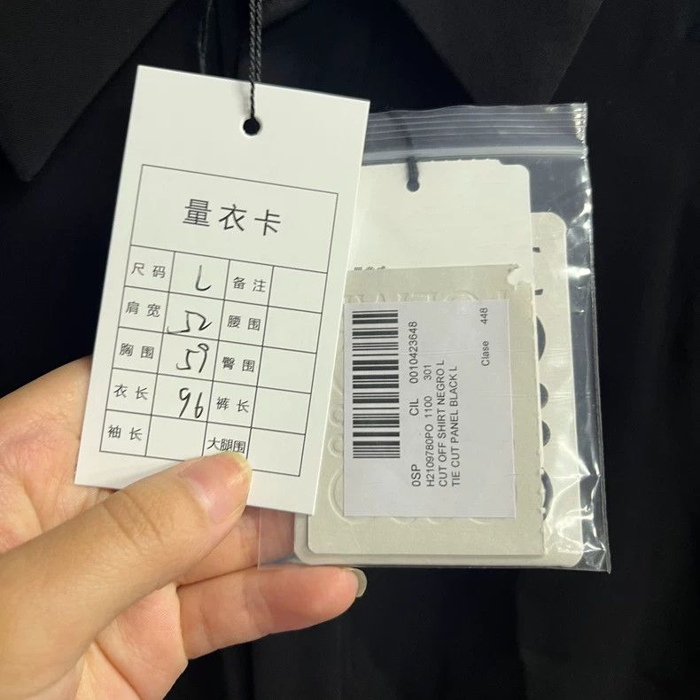 Loewe Black Deconstructed Long Sleeve Shirt by Loewe Size US L / EU 52-54 / 3 - 2 Thumbnail