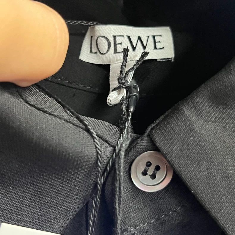 Loewe Black Deconstructed Long Sleeve Shirt by Loewe Size US L / EU 52-54 / 3 - 3 Thumbnail