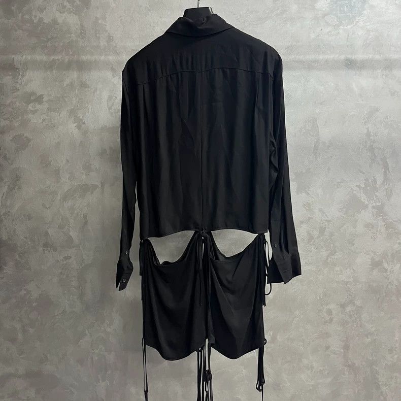 Loewe Black Deconstructed Long Sleeve Shirt by Loewe Size US L / EU 52-54 / 3 - 5 Thumbnail