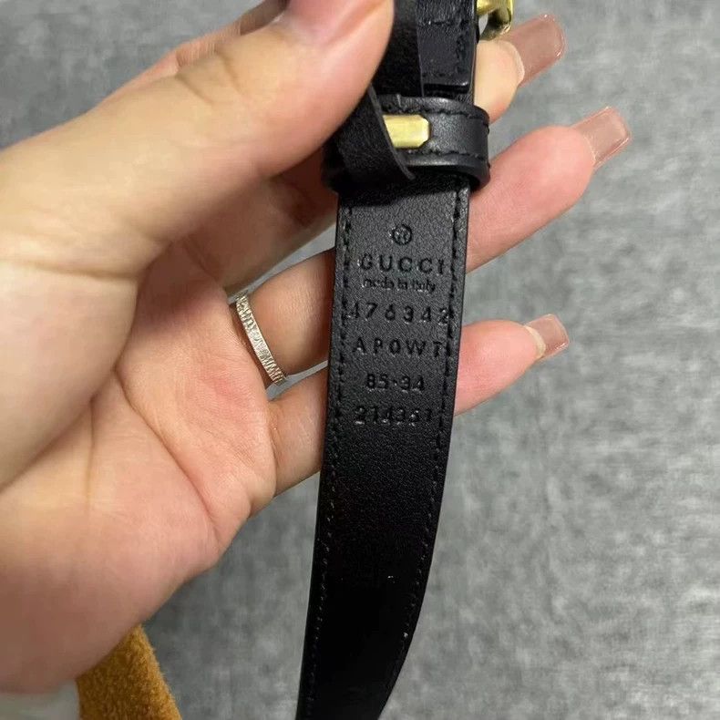 Gucci Gucci Black Double G Gemstone Belt Size ONE SIZE - 4 Thumbnail