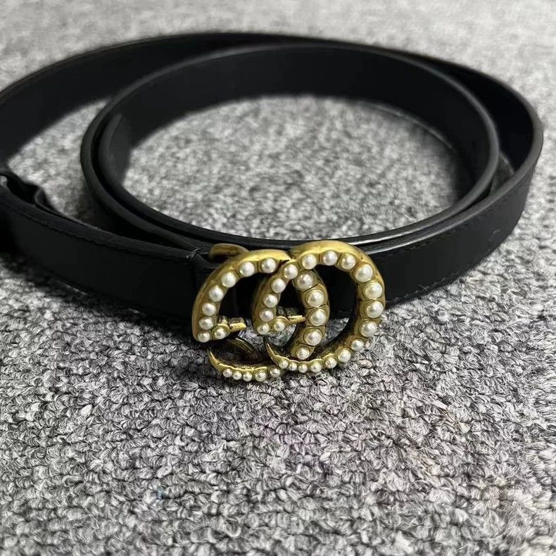 Gucci Gucci Black Double G Gemstone Belt Size ONE SIZE - 2 Thumbnail