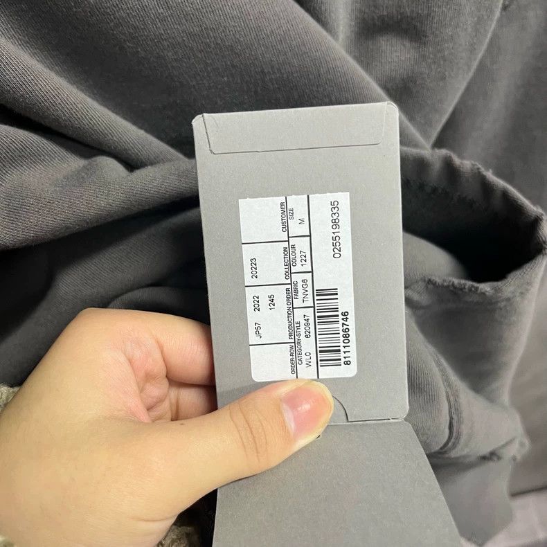 Balenciaga Balenciaga Gray Logo Print Hooded Sweatshirt Size US M / EU 48-50 / 2 - 5 Thumbnail