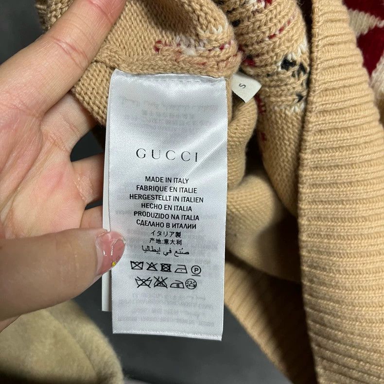 Gucci Gucci Brown Embroidered Sleeveless Wool Vest Size US S / EU 44-46 / 1 - 4 Thumbnail
