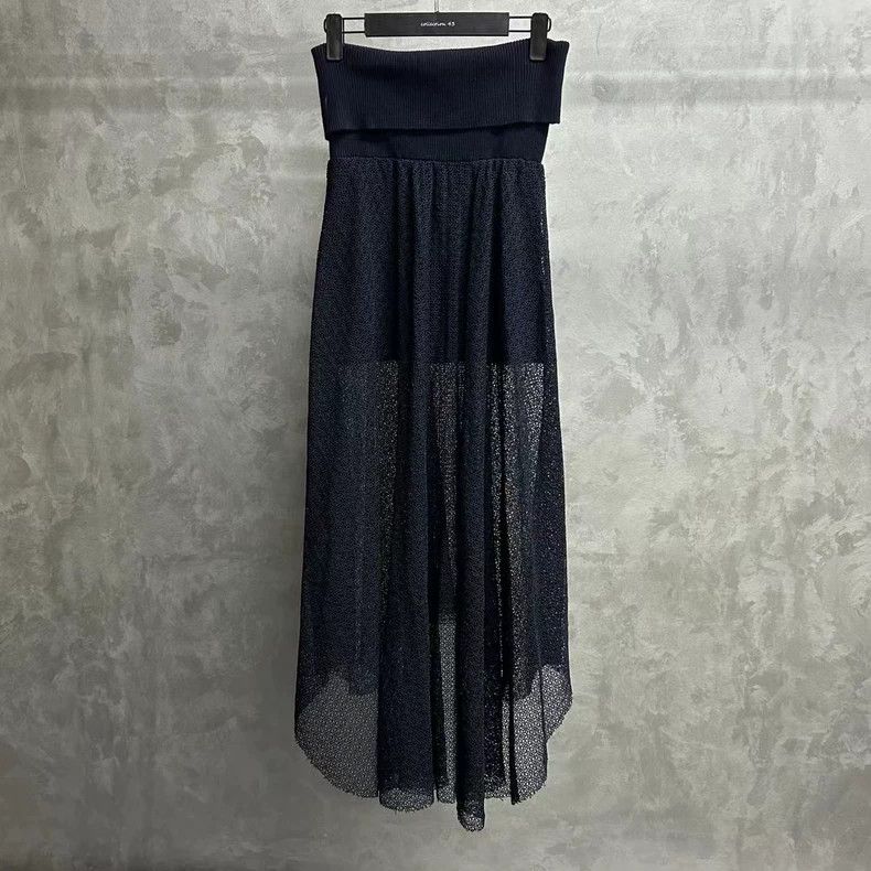 Chloe Black Knit Lace Maxi Skirt by Chloe Size US 34 / EU 50 - 2 Thumbnail