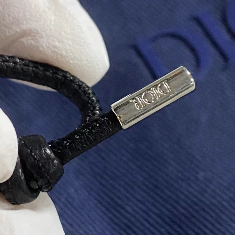 Dior Dior Silver Metal Logo Bracelet with Dust Bag Size ONE SIZE - 4 Thumbnail