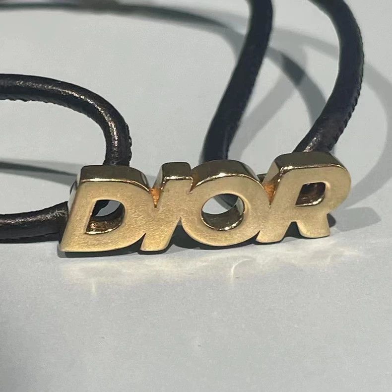 Dior Dior Black Metal Logo Bracelet Size ONE SIZE - 2 Thumbnail