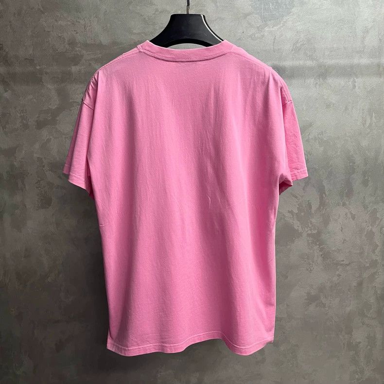 Balenciaga Pink Vintage Logo Short Sleeve T-Shirt Size US M / EU 48-50 / 2 - 5 Thumbnail