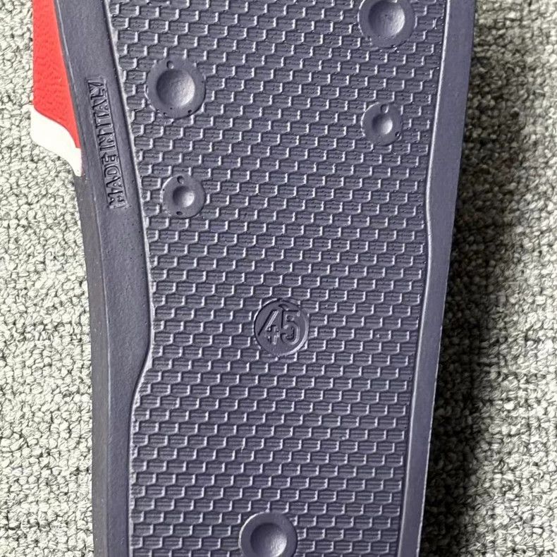 Thom Browne Thom Browne Red and Blue Logo Slide Sandals Size US 11 / EU 44 - 7 Thumbnail