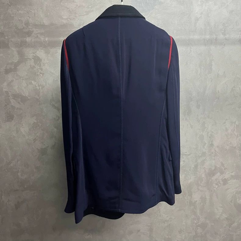 Alexander McQueen Alexander McQueen Blue Black Color Block Jacket Size US L / EU 52-54 / 3 - 6 Thumbnail