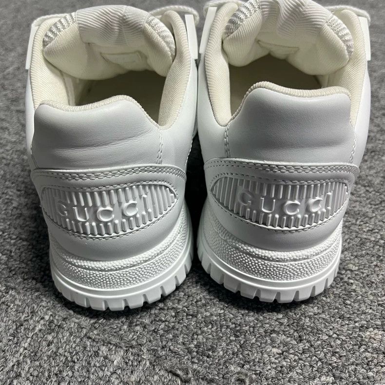 Gucci Gucci White Leather Low-Top Sneakers Size US 5 / EU 37 - 3 Thumbnail