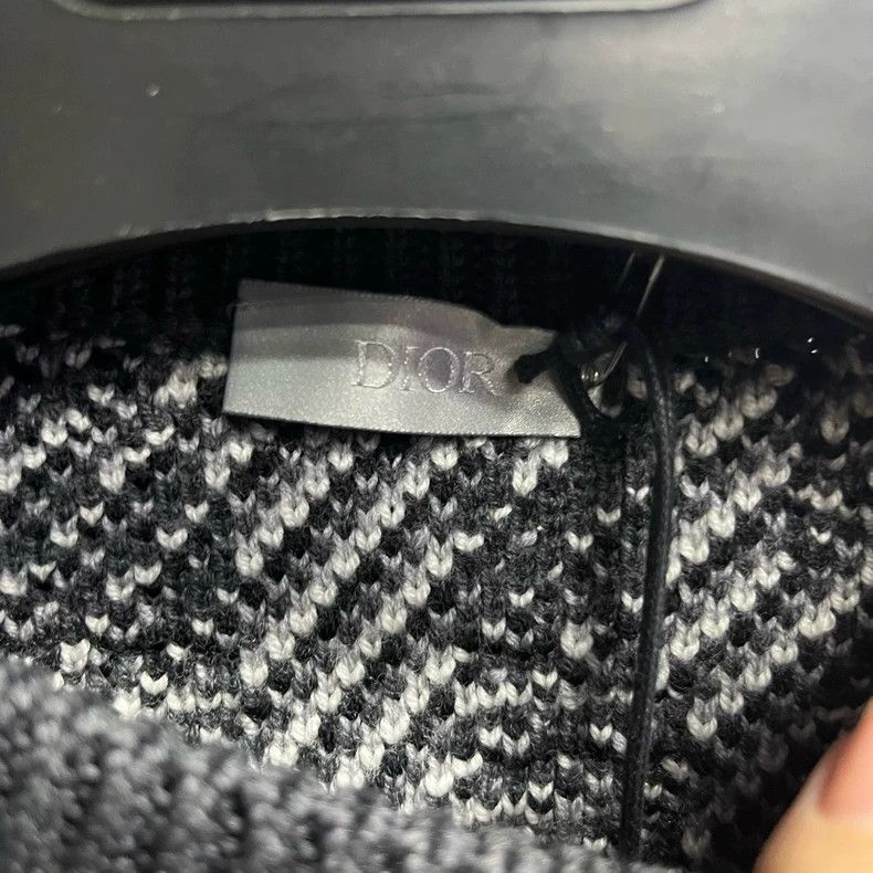 Dior Dior Gray Wool Knit Sweater with Oblique Print Size US XS / EU 42 / 0 - 3 Thumbnail