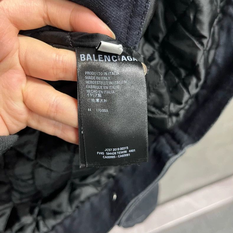 Balenciaga Balenciaga Black Heavy Jacket Outerwear Size US M / EU 48-50 / 2 - 4 Thumbnail