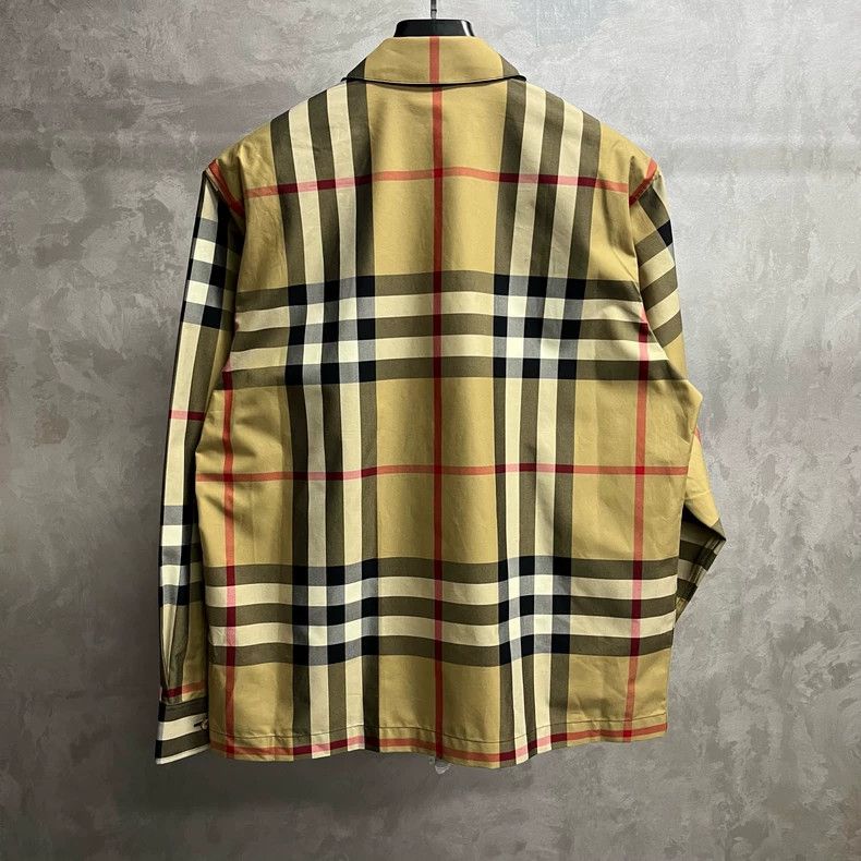 Burberry Burberry Beige Check Button-Up Long Sleeve Shirt Size US S / EU 44-46 / 1 - 5 Thumbnail