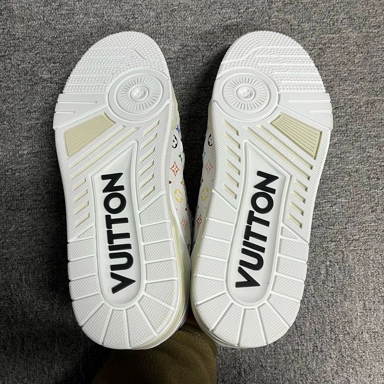 Louis Vuitton Louis Vuitton White Leather Low-Top Sneakers Size US 8 / EU 41 - 5 Thumbnail
