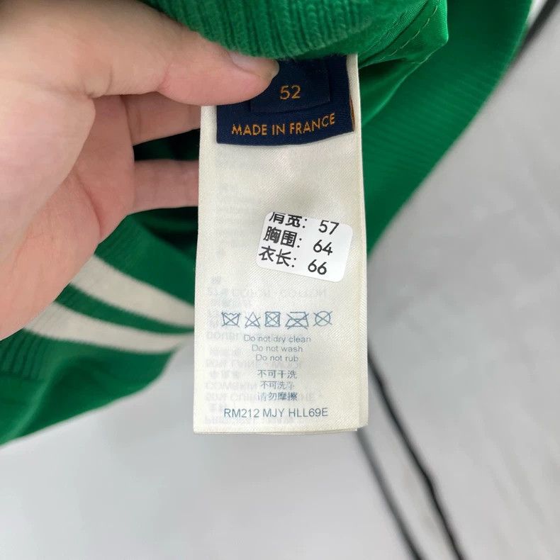 Louis Vuitton Louis Vuitton Green Embroidered Baseball Jacket Size US M / EU 48-50 / 2 - 2 Thumbnail