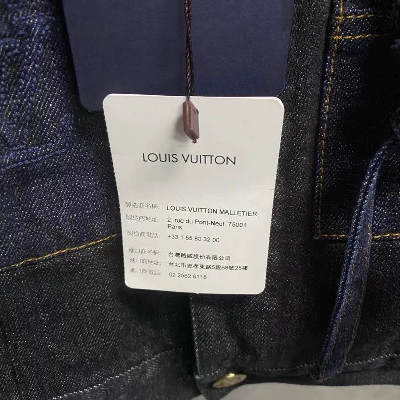 Louis Vuitton Louis Vuitton Blue Denim Jacket with Bow Tie Size US L / EU 52-54 / 3 - 4 Thumbnail