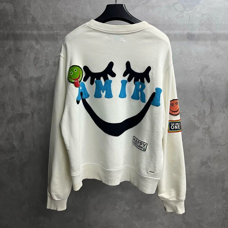 Amiri Amiri White Graphic Logo Sweatshirt Size US L / EU 52-54 / 3 - 6 Thumbnail