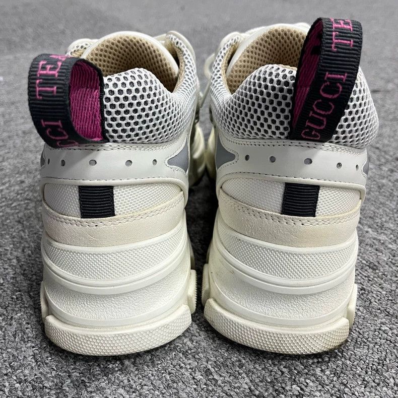 Gucci Gucci White Leather Low Top Sneakers Size US 8 / EU 41 - 5 Thumbnail
