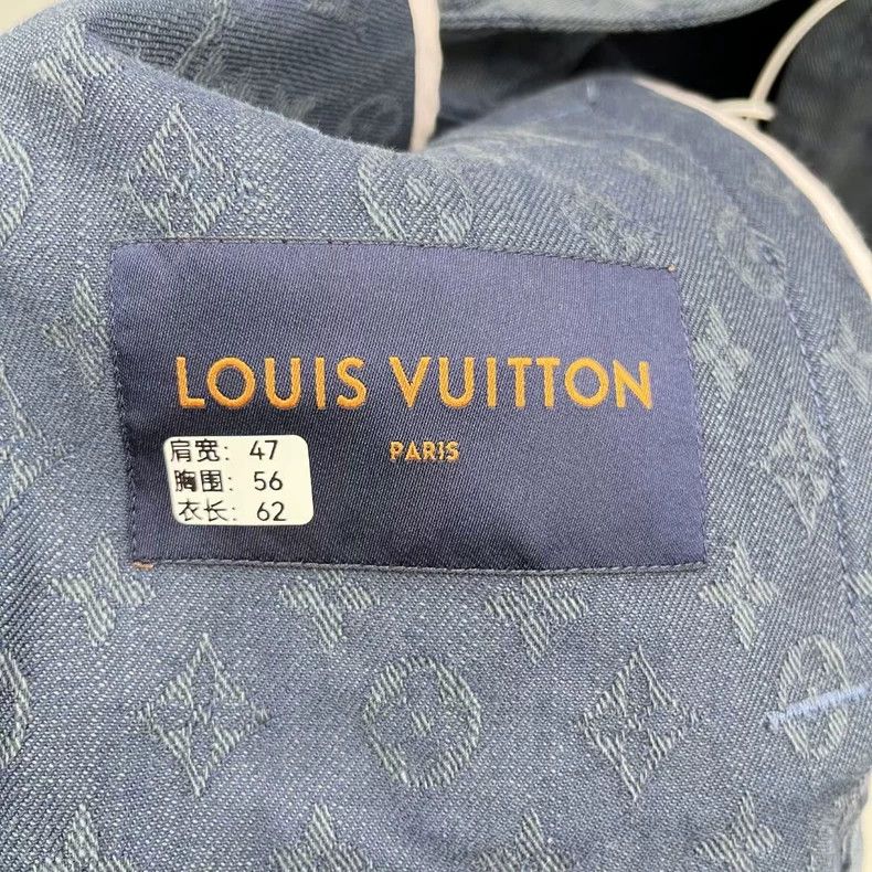 Louis Vuitton Louis Vuitton Blue Logo Denim Jacket Size S Size US S / EU 44-46 / 1 - 4 Thumbnail
