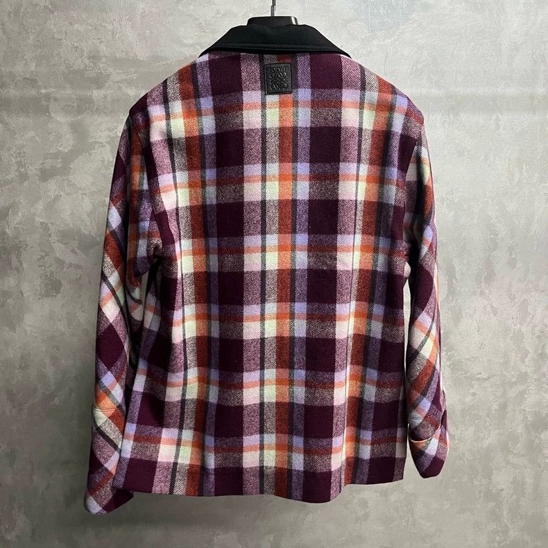 Loewe Loewe Red and White Check Flannel Jacket Size US M / EU 48-50 / 2 - 5 Thumbnail