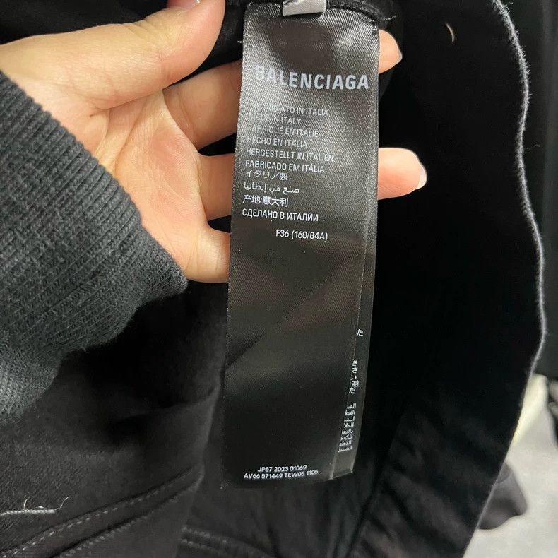 Balenciaga Balenciaga Black Denim Jacket with Logo Size US S / EU 44-46 / 1 - 5 Thumbnail