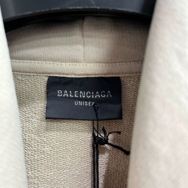 Balenciaga Balenciaga Logo Printed Hooded Sweatshirt Size US M / EU 48-50 / 2 - 2 Thumbnail