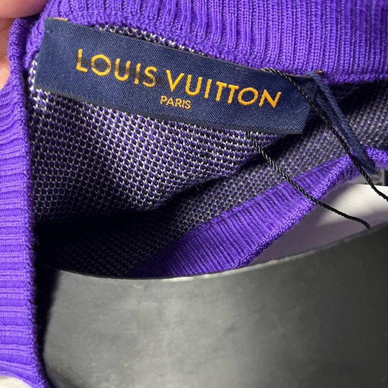 Louis Vuitton Louis Vuitton Purple Cartoon Logo Sweater Size US L / EU 52-54 / 3 - 6 Thumbnail