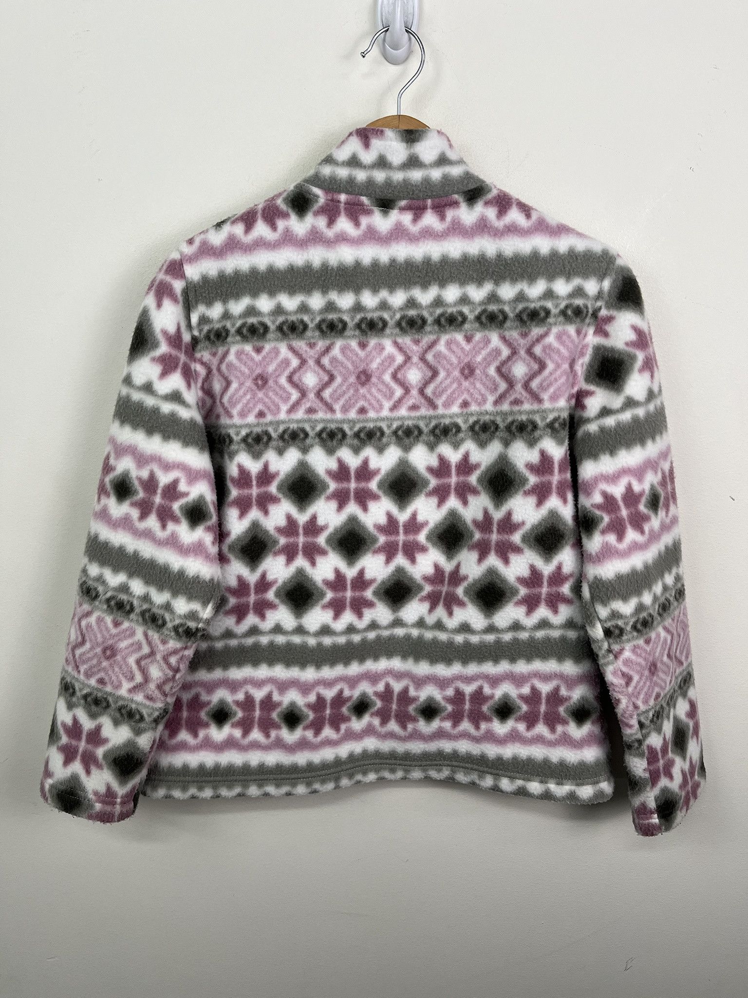 The North Face Vintage 1990s Pink Thine Stone Sequin Full Zup Fleece Size S Size US S / EU 44-46 / 1 - 3 Thumbnail