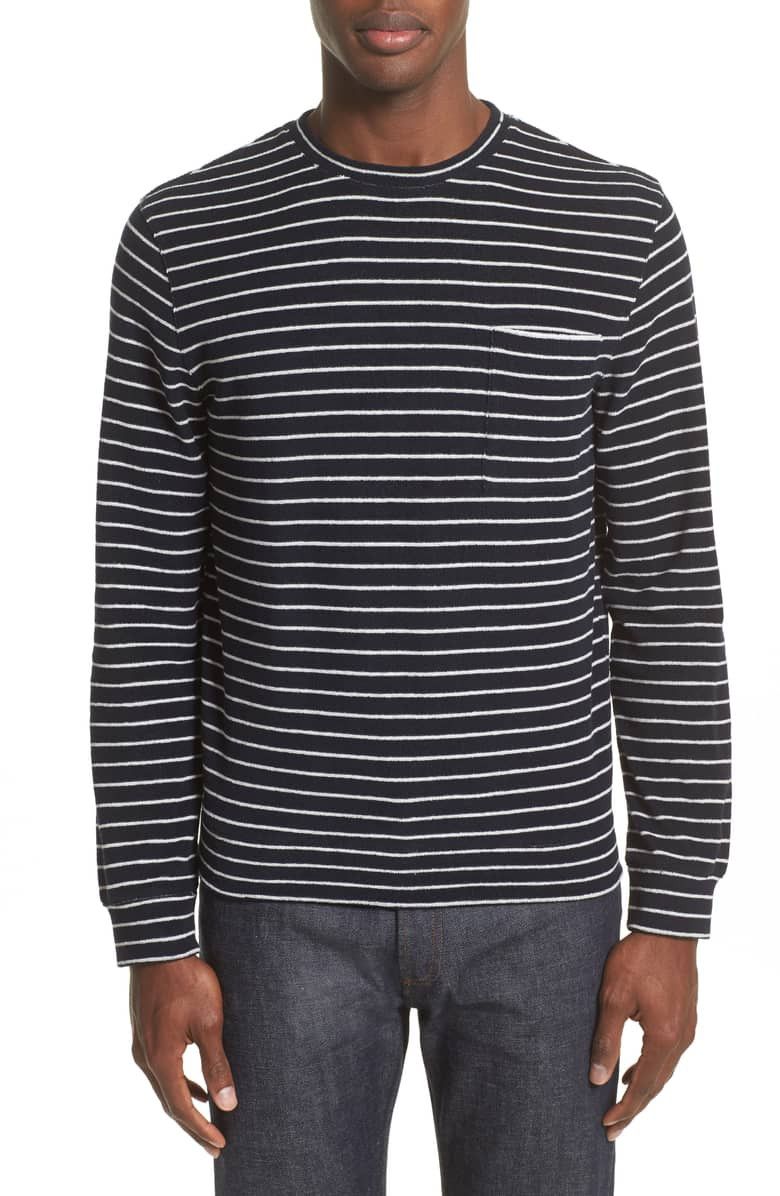 A.P.C. Yogi Striped Terry Crew Size US S / EU 44-46 / 1 - 4 Thumbnail