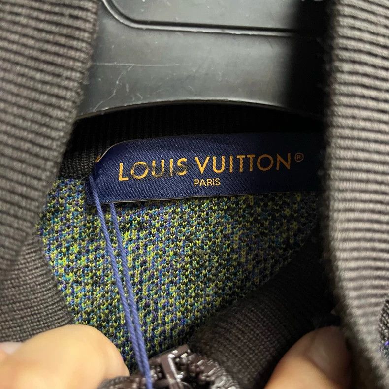 Louis Vuitton Louis Vuitton Black Floral Zip Jacket Size US XS / EU 42 / 0 - 3 Thumbnail