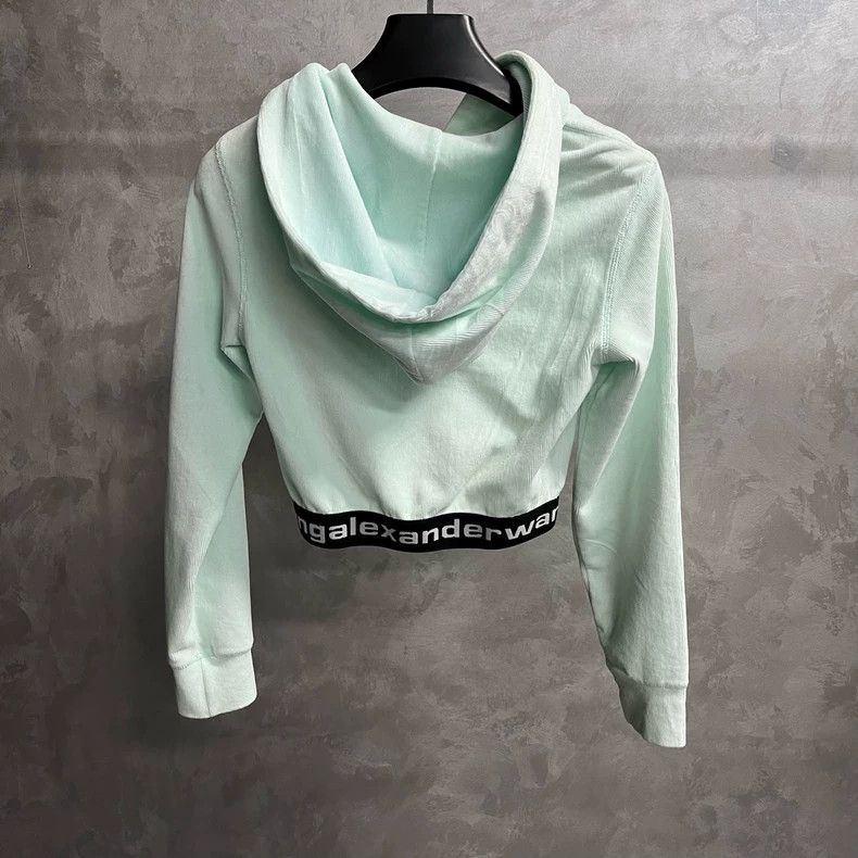 Alexander Wang Alexander Wang Cropped Hoodie with Logo Size US XS / EU 42 / 0 - 5 Thumbnail
