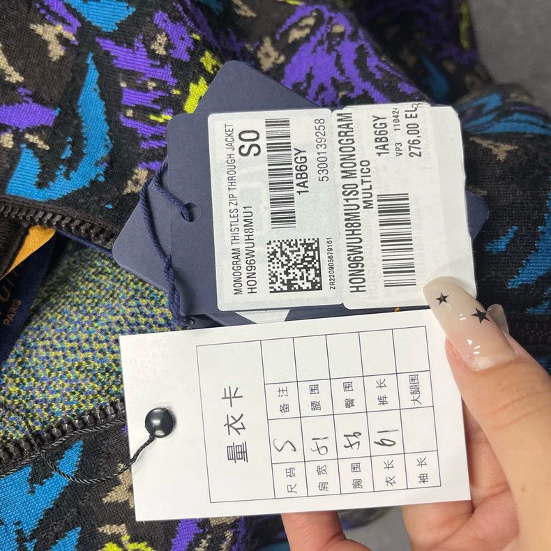 Louis Vuitton Louis Vuitton Black Floral Zip Long Sleeve Jacket Size US S / EU 44-46 / 1 - 3 Thumbnail