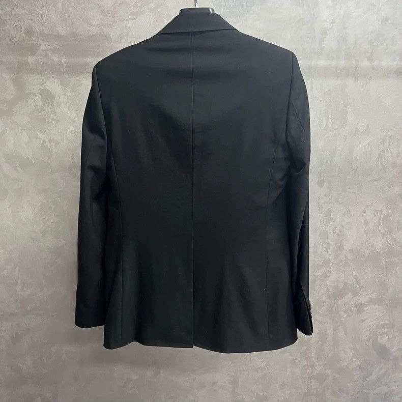 Givenchy Givenchy Black Lightweight Wool Suit Jacket Size US L / EU 52-54 / 3 - 3 Thumbnail