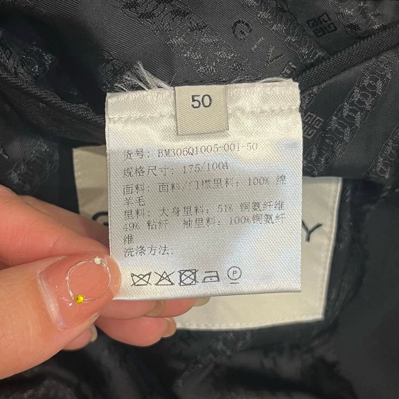 Givenchy Givenchy Black Lightweight Wool Suit Jacket Size US L / EU 52-54 / 3 - 5 Thumbnail