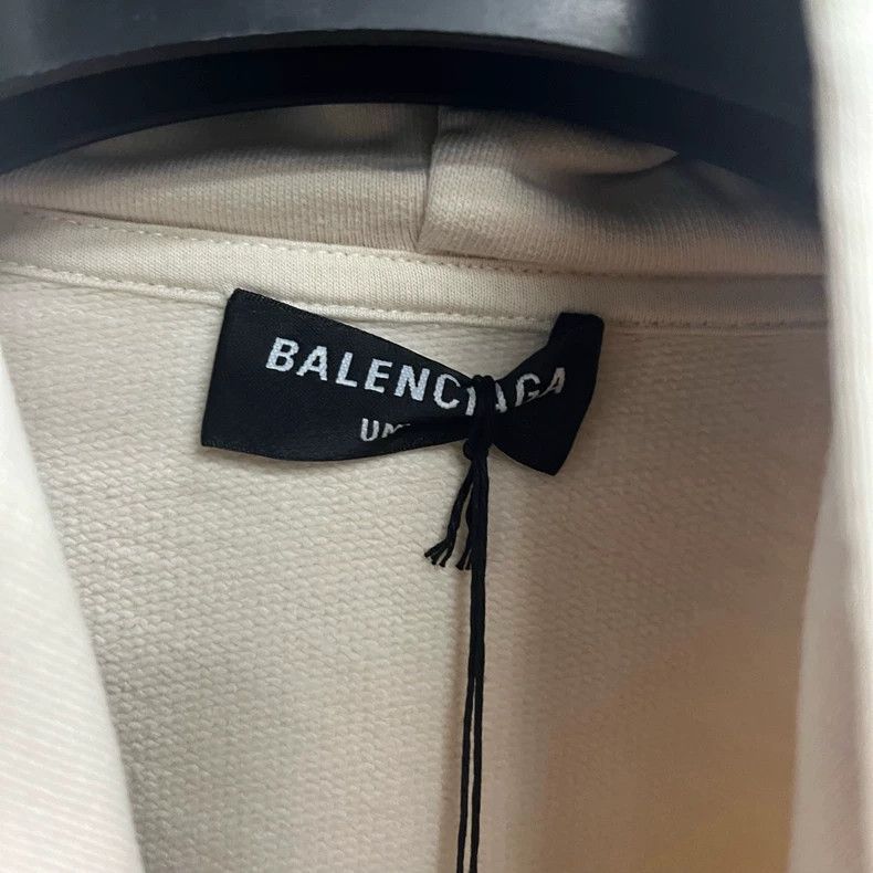 Balenciaga Balenciaga Logo Print Hooded Sweatshirt Size US S / EU 44-46 / 1 - 2 Thumbnail