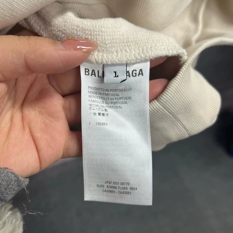 Balenciaga Balenciaga Logo Print Hooded Sweatshirt Size US S / EU 44-46 / 1 - 4 Thumbnail