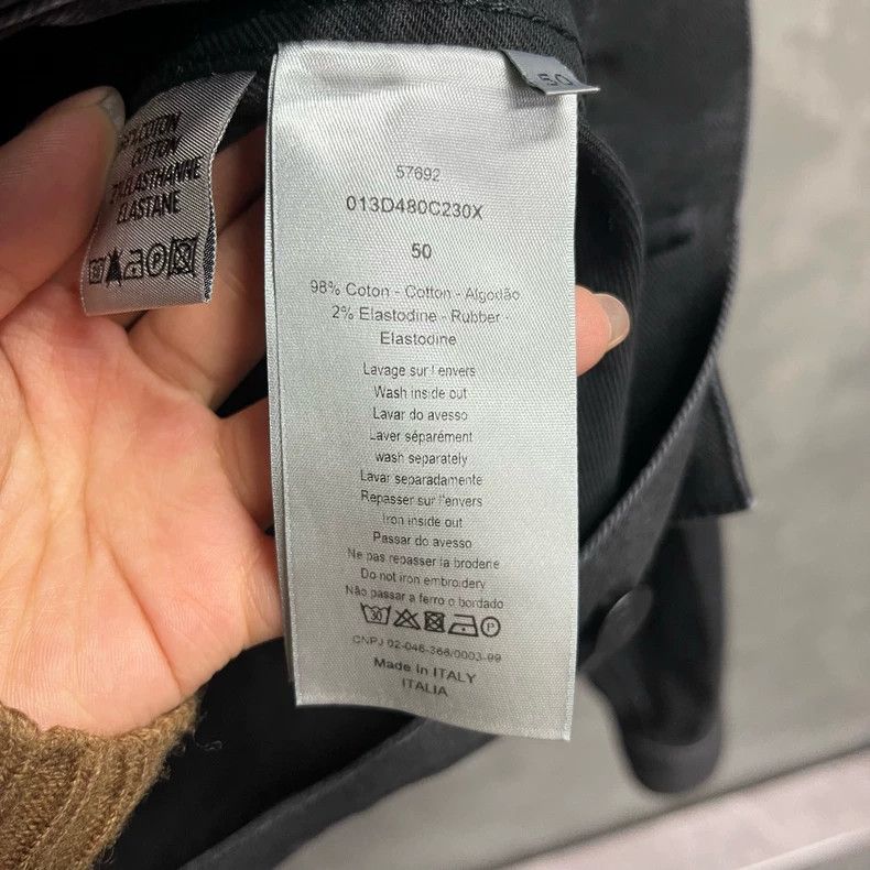 Dior Dior Black Rose Denim Jacket for Sale Size US L / EU 52-54 / 3 - 3 Thumbnail