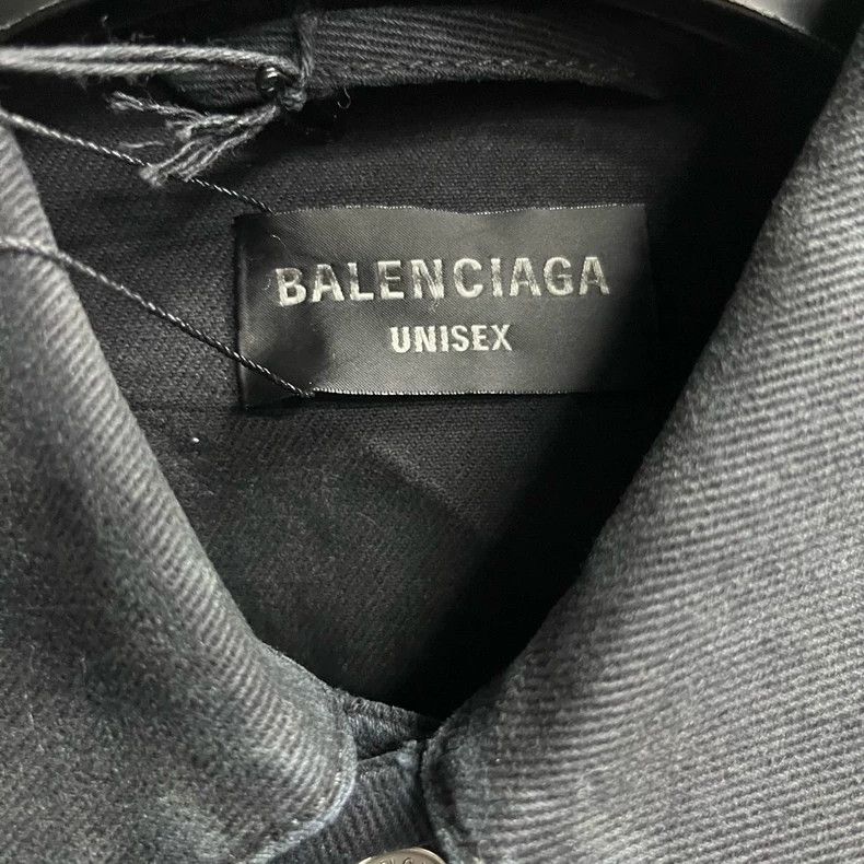 Balenciaga Balenciaga Black Logo Long Sleeve Jacket Size US XS / EU 42 / 0 - 2 Thumbnail