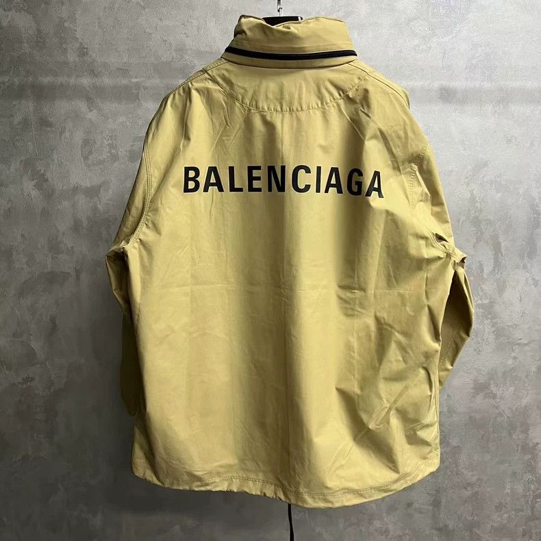 Balenciaga Balenciaga Beige Hooded Long Sleeve Jacket Size US S / EU 44-46 / 1 - 6 Thumbnail