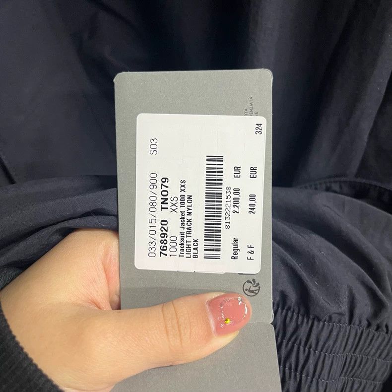 Balenciaga Balenciaga Black Letter Print Zip-Up Jacket Size US XXS / EU 40 - 4 Thumbnail