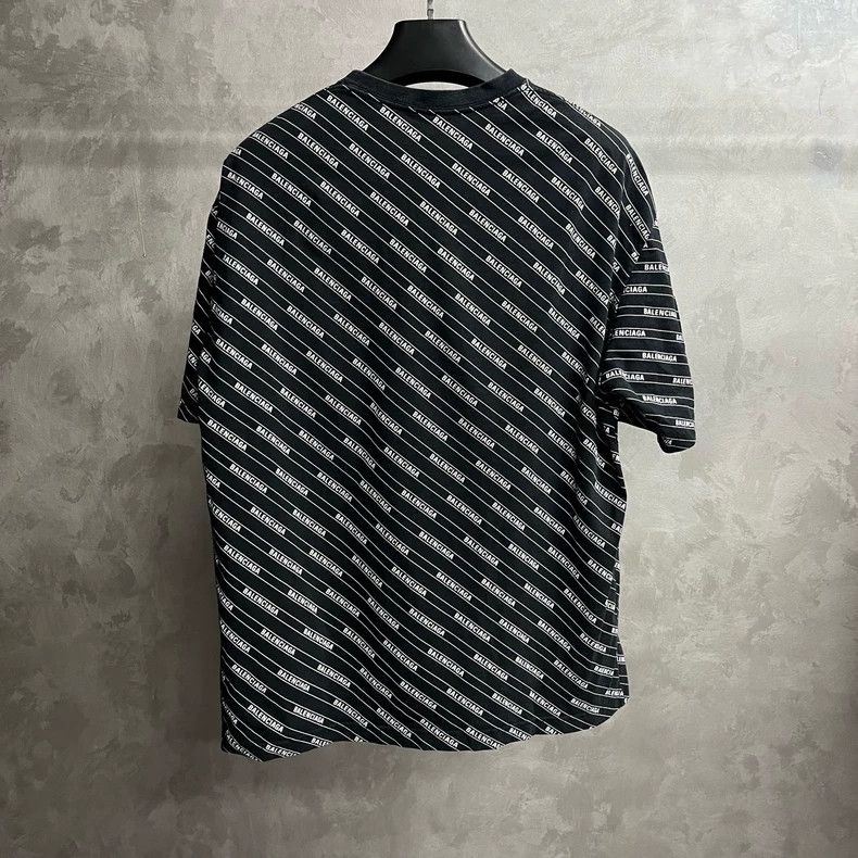 Balenciaga Balenciaga Black Logo Print Short Sleeve T-Shirt Size US XS / EU 42 / 0 - 5 Thumbnail