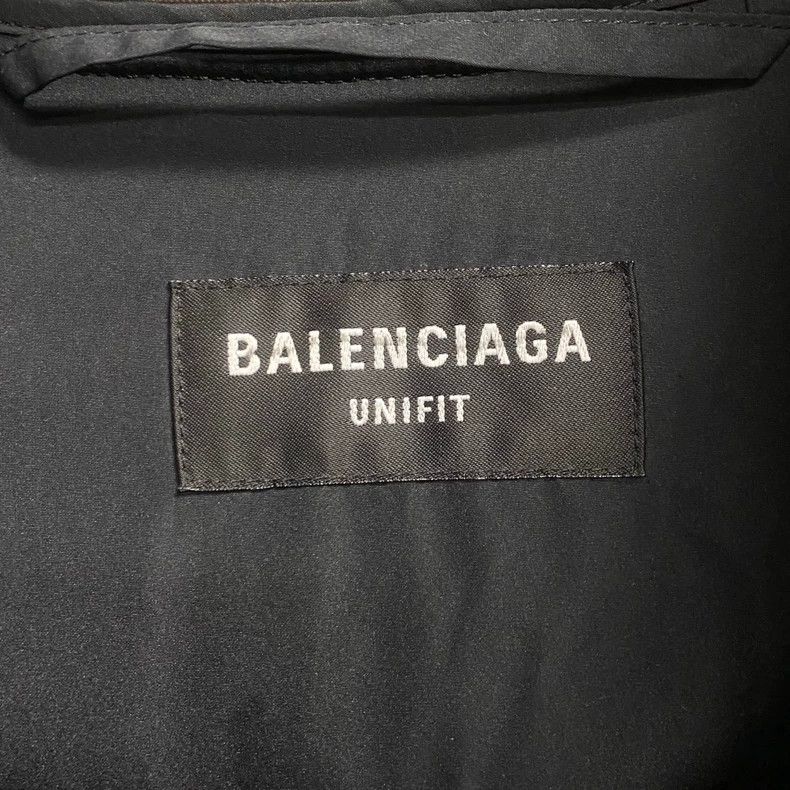 Balenciaga Brown Logo Cotton Puffer Jacket by Balenciaga Size US L / EU 52-54 / 3 - 3 Thumbnail