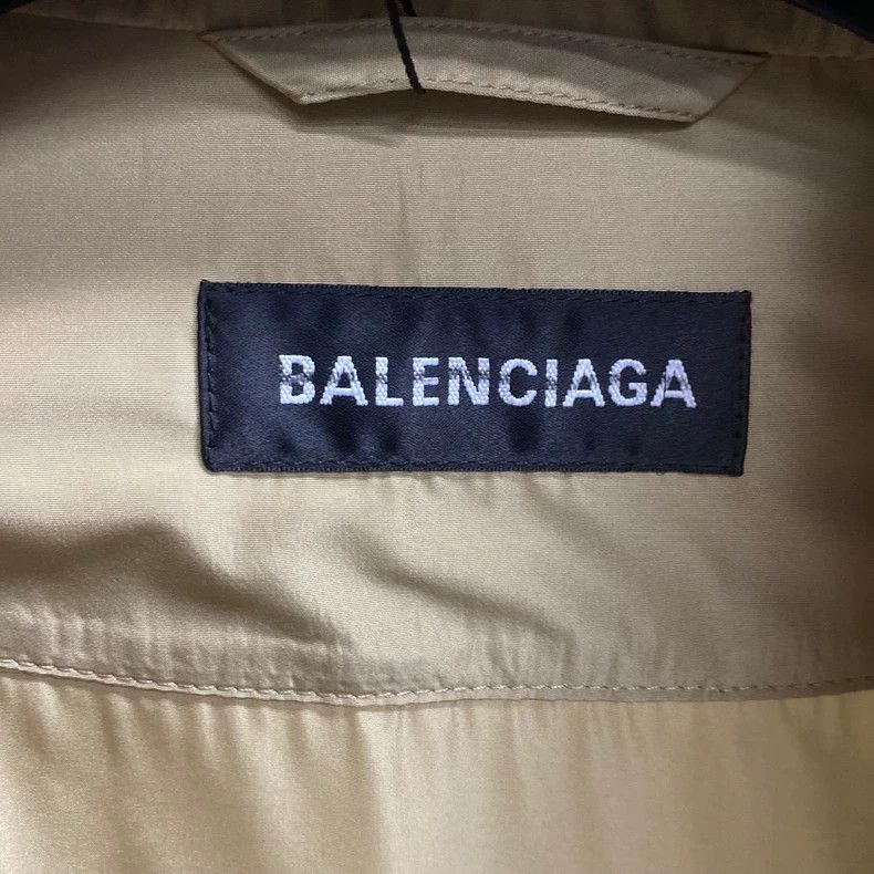 Balenciaga Balenciaga Khaki Logo Print Jacket Size US M / EU 48-50 / 2 - 3 Thumbnail