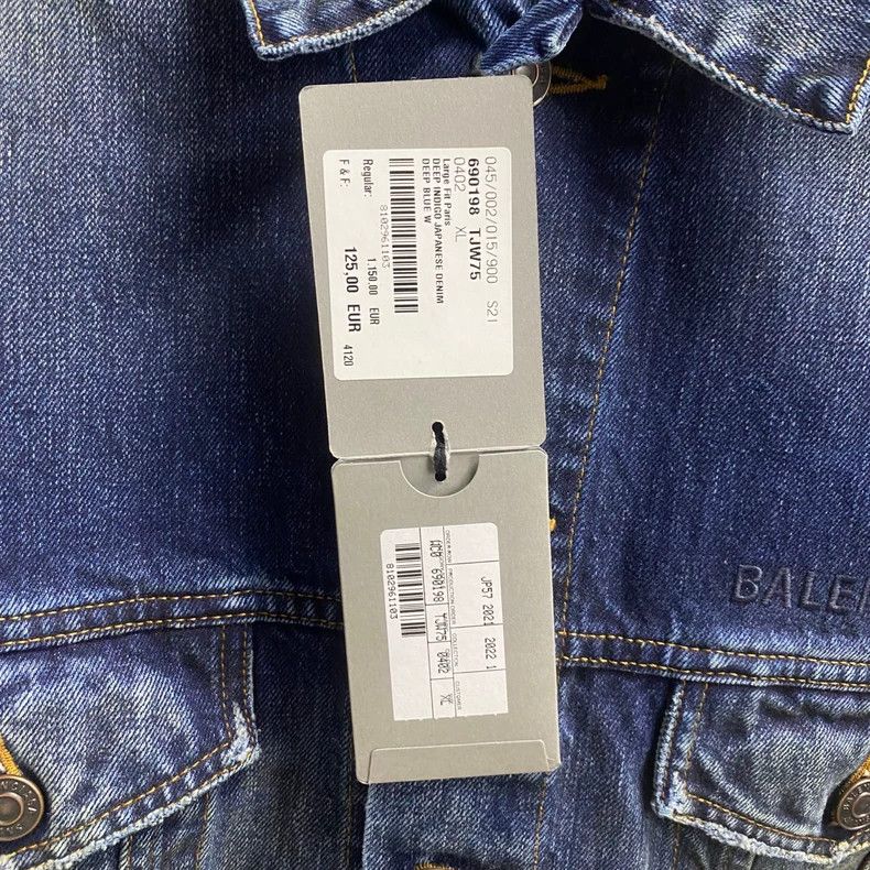 Balenciaga Balenciaga Blue City Limited Edition Denim Jacket Size US S / EU 44-46 / 1 - 7 Thumbnail